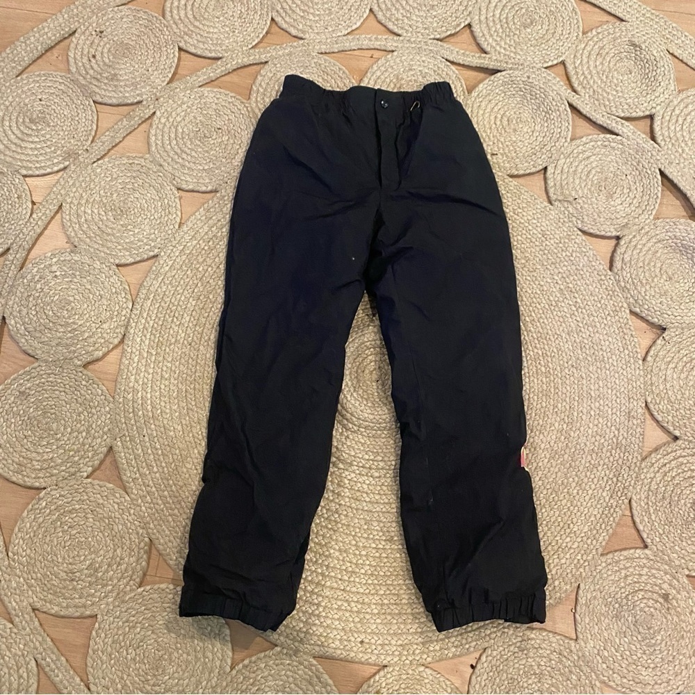 Vintage alpine design black snow pants 10